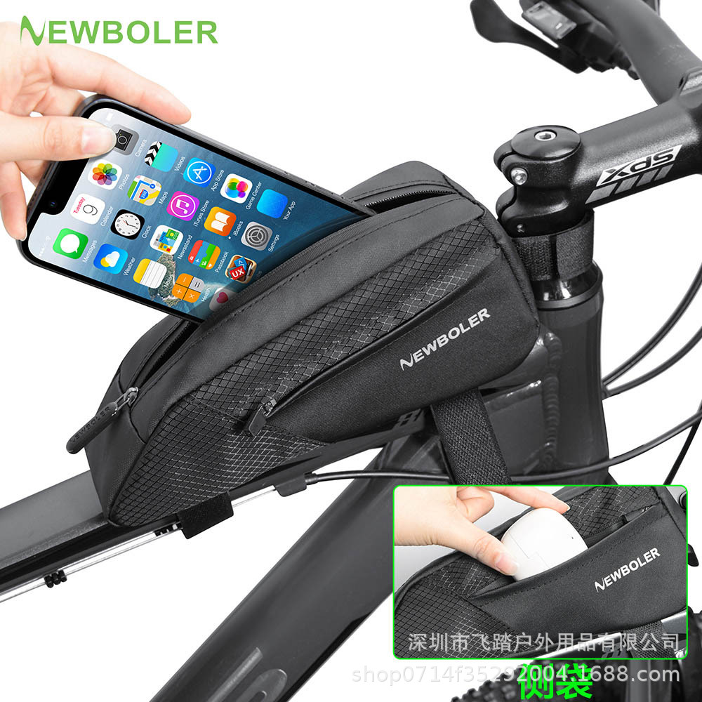 NEWBOLER bicycle upper tube bag universal beam bag mountain bike road bike front beam bag bicycle bag