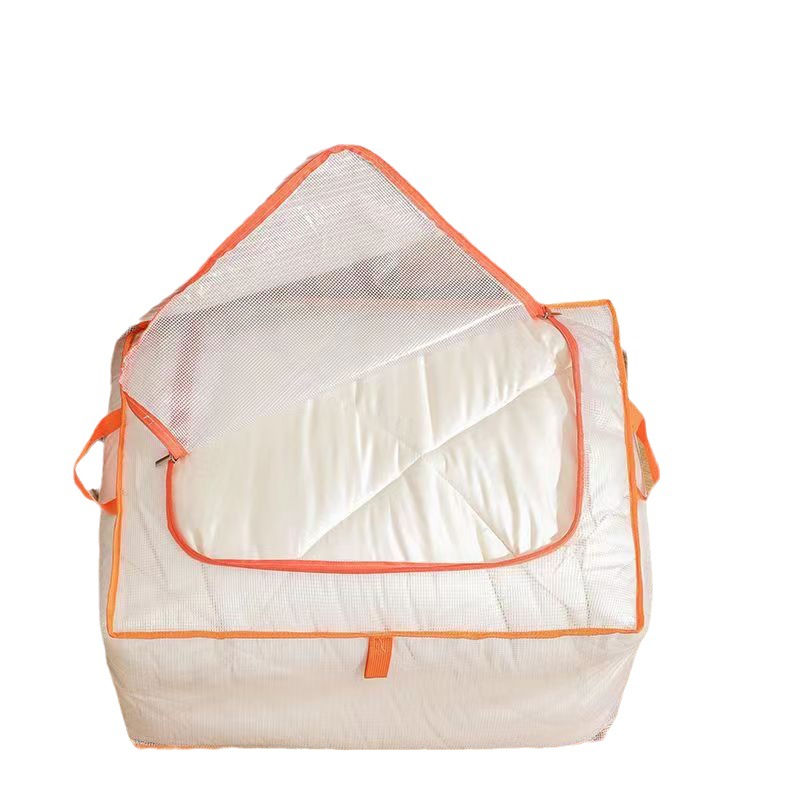 Picture of Transparent Mesh Quilt Storage Bag Large Capacity Folding Home Wardrobe Clothing Moving Packing Bed Bottom Storage Bag