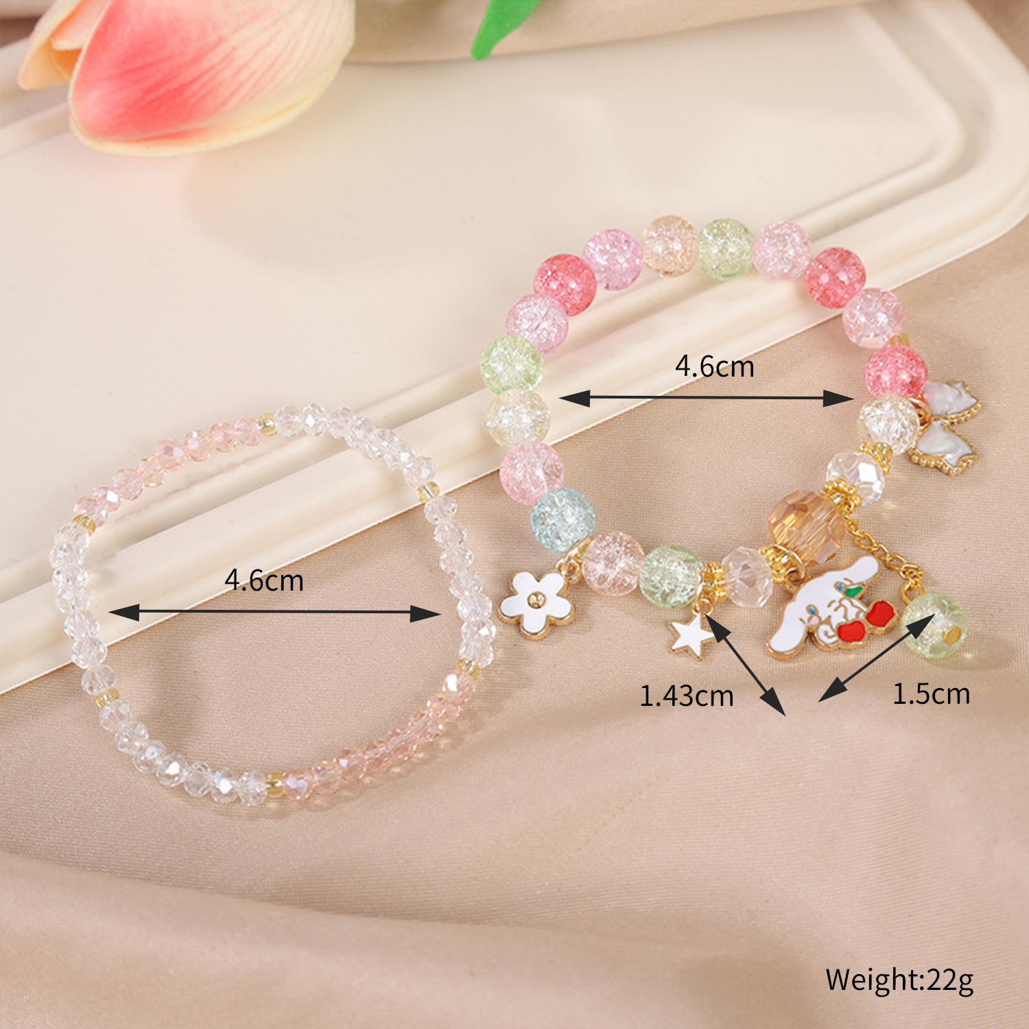 Picture of Children's Bracelet Bracelet Bracelet Beaded Crystal Women's Cute Students Girls' Bracelet Children's Gift