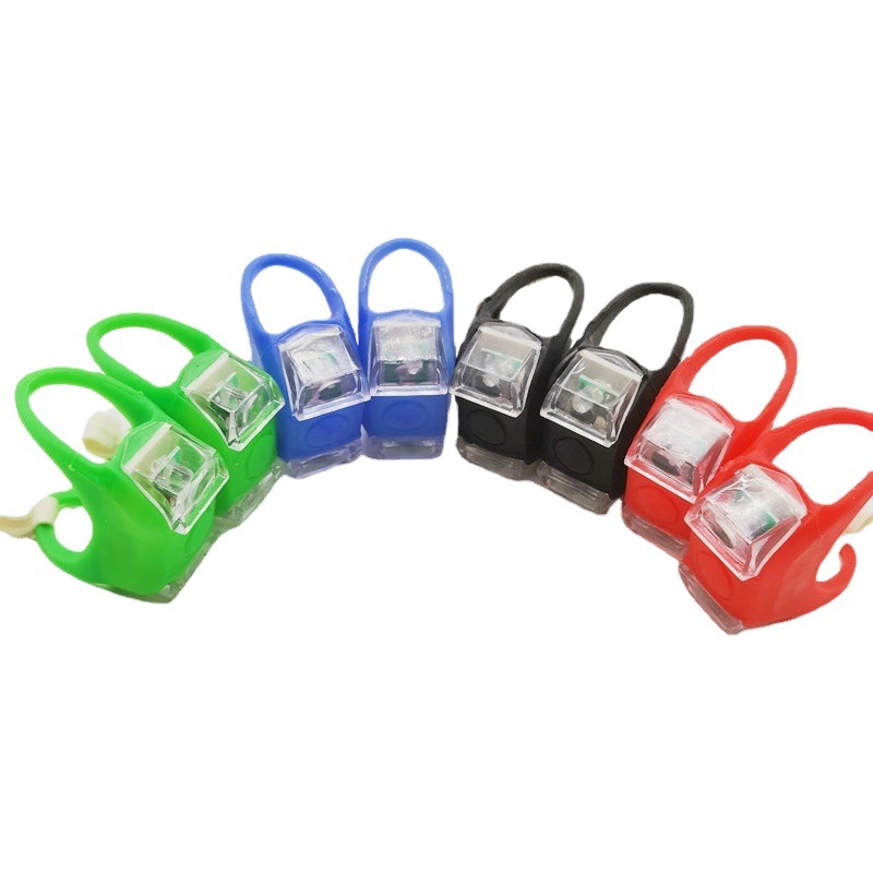 Mountain Bike Frog Light 6 Sixth Generation Bicycle Decorative Strobe Light Handlebar Light Silicone Light 2032 Frog Light Tail Light