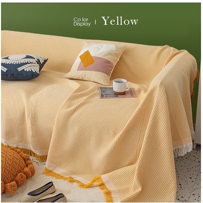 Picture of [Cross-border wholesale] Nordic pure color Four Seasons cotton blanket simple cushion ins style sofa Towel fashion lunch break blanket