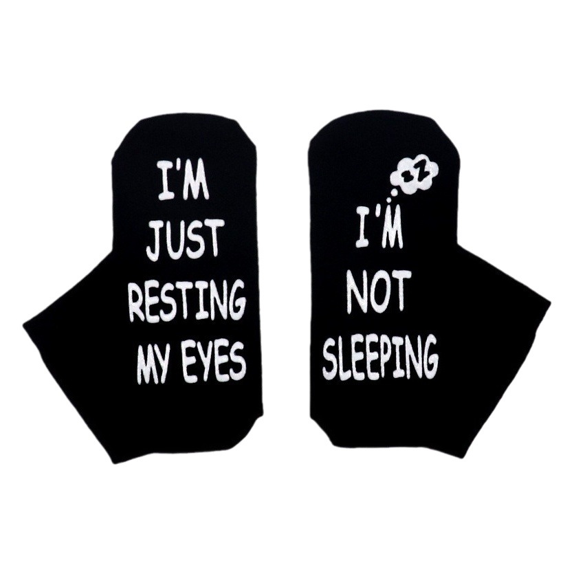 In Stock European and American cross-border hot selling cotton mid-calf socks sole letters creative non-slip dispensing floor socks funny socks