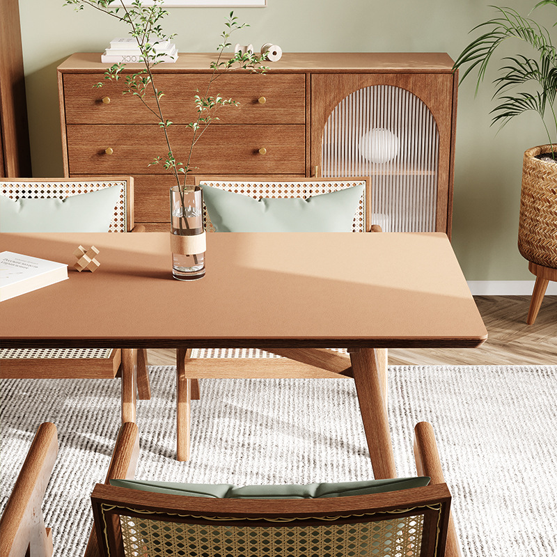 Picture of Spot solid color leather table mat table mat pvc leather waterproof oil-proof coffee table mat tablecloth wholesale