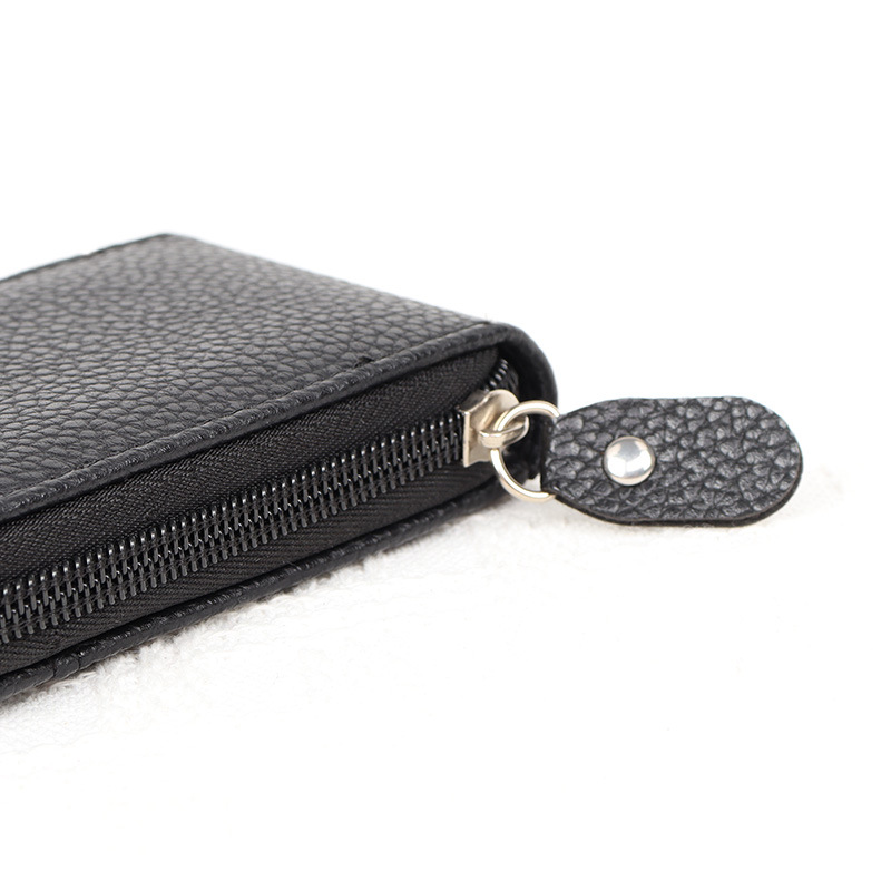 Picture of Cross-Border Organ Multifunctional Card Holder Foreign Trade New Hot Product Multi-Color Anti-Theft Zipper Vertical Short Wallet