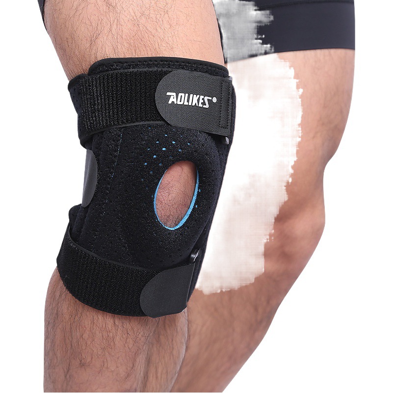 Aolikes Breathable Running and Cycling Silicone Knee Pads for Basketball, Men and Women Mountaineering Sports, Plus Size Knee Pads in Stock