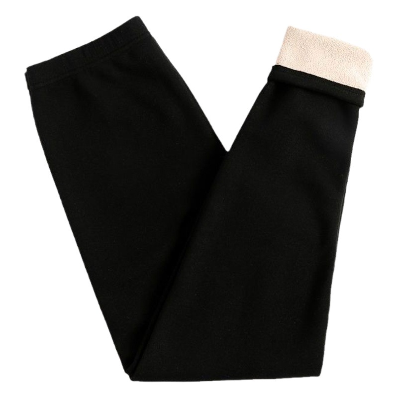 Picture of Lamb fleece camel wool warm pants autumn and winter plus size fat sister cold-proof fleece-lined thick autumn pants women's high waist leggings