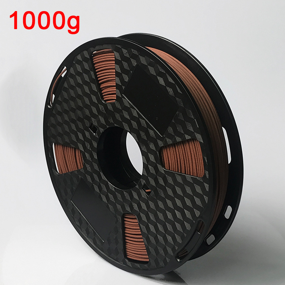 Picture of Sandalwood Redwood Walnut 3D Printer Consumables PLA Light Wood 1KG Consumables Ebony 1.75mm Deep Wood Color