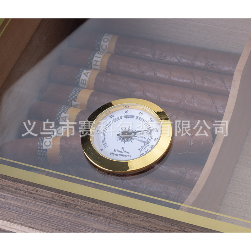 Picture of Spot Wholesale Heightened Wooden Cigar Insulation Storage Box Collection Moisturizing Box Cedar Wood Wooden Cigar Box