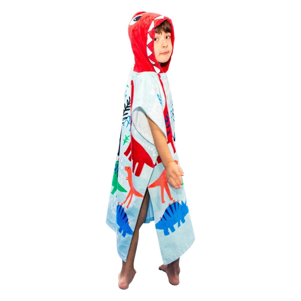 Bathrobe Towel European and American Cartoon Dinosaur Bathroom Swimming Pool Bath Towel for Kidsren Large Size Pure Cotton Bath Towel Dinosaur Printed Bath Towel