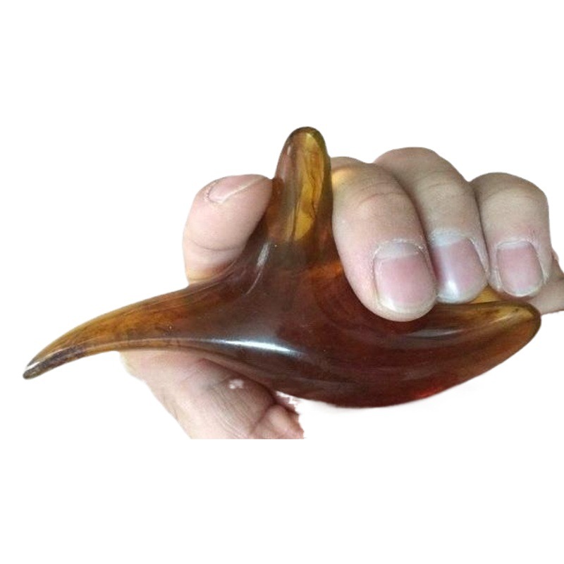 Picture of Wax triangle Sparrow massager 3 forks original point massage Sparrow massage bird point pressure acupoint meridian stick trumpet trigeminal