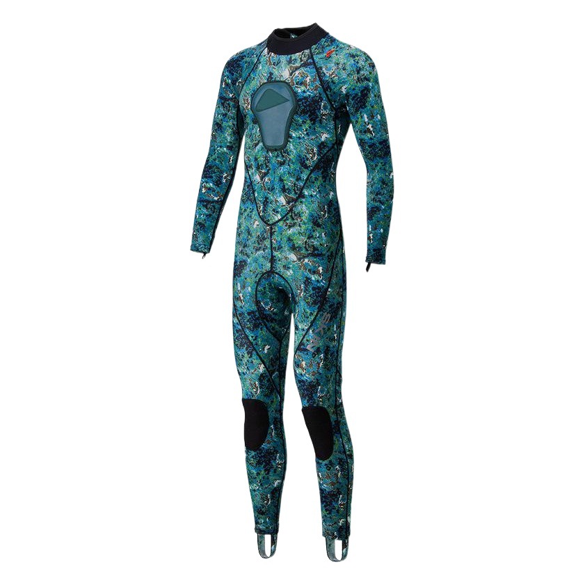 Riding Ships RIDESHIP 3mm Diving Suit Men's Thickened Warm Winter Swimming Diving One-piece Camouflage Long-sleeved Surfer Suit