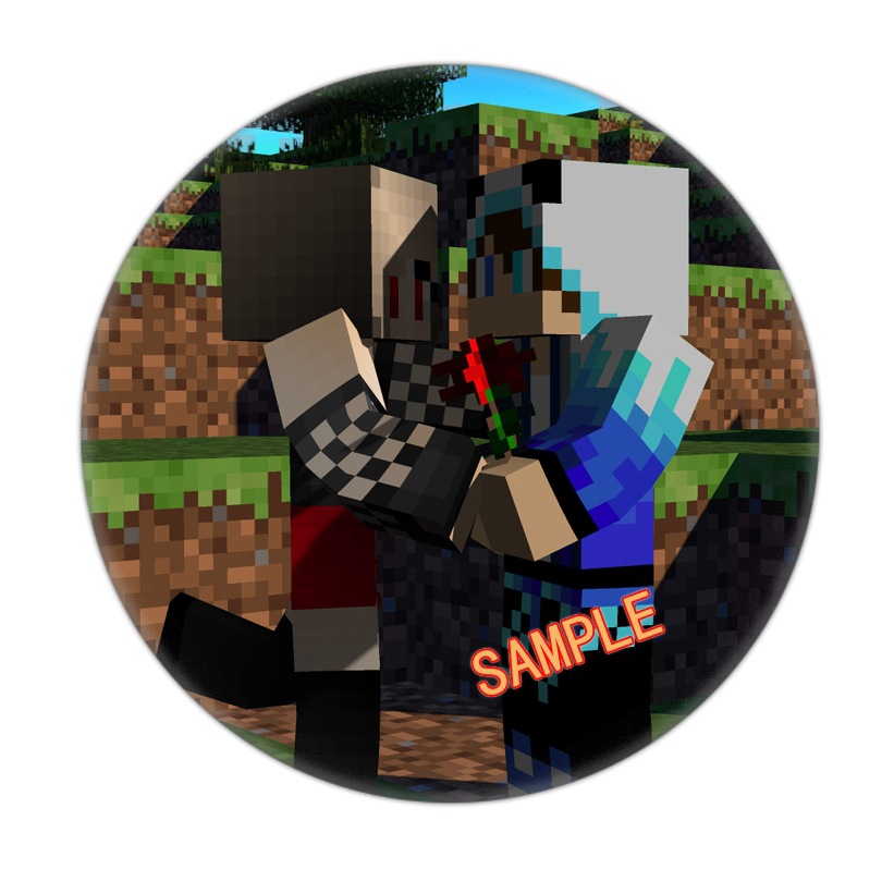 Picture of My world badge foreign trade supply game badge personality diy Cartoon Cartoon Yum 1-38