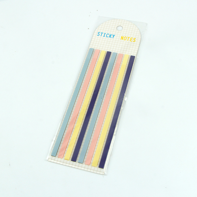 Picture of PET Extremely Slender Index Sticker Fluorescent Extended Waterproof Post-it Sticker Translucent Marker Sticker