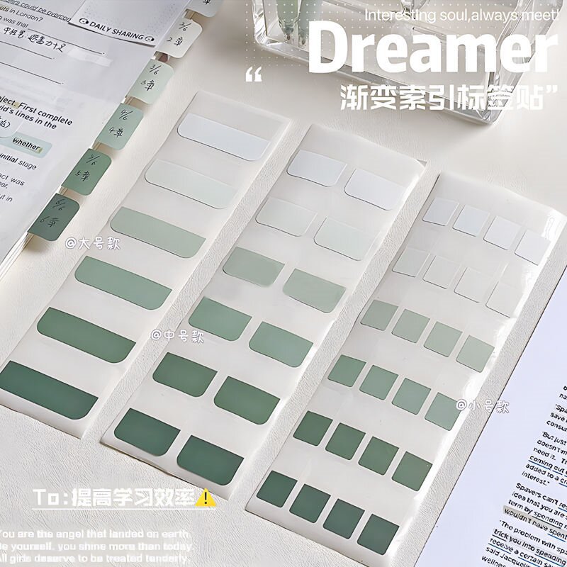 Picture of Multi-color index sticker file classification sticker self-adhesive repeatable sticker student key marker sticker