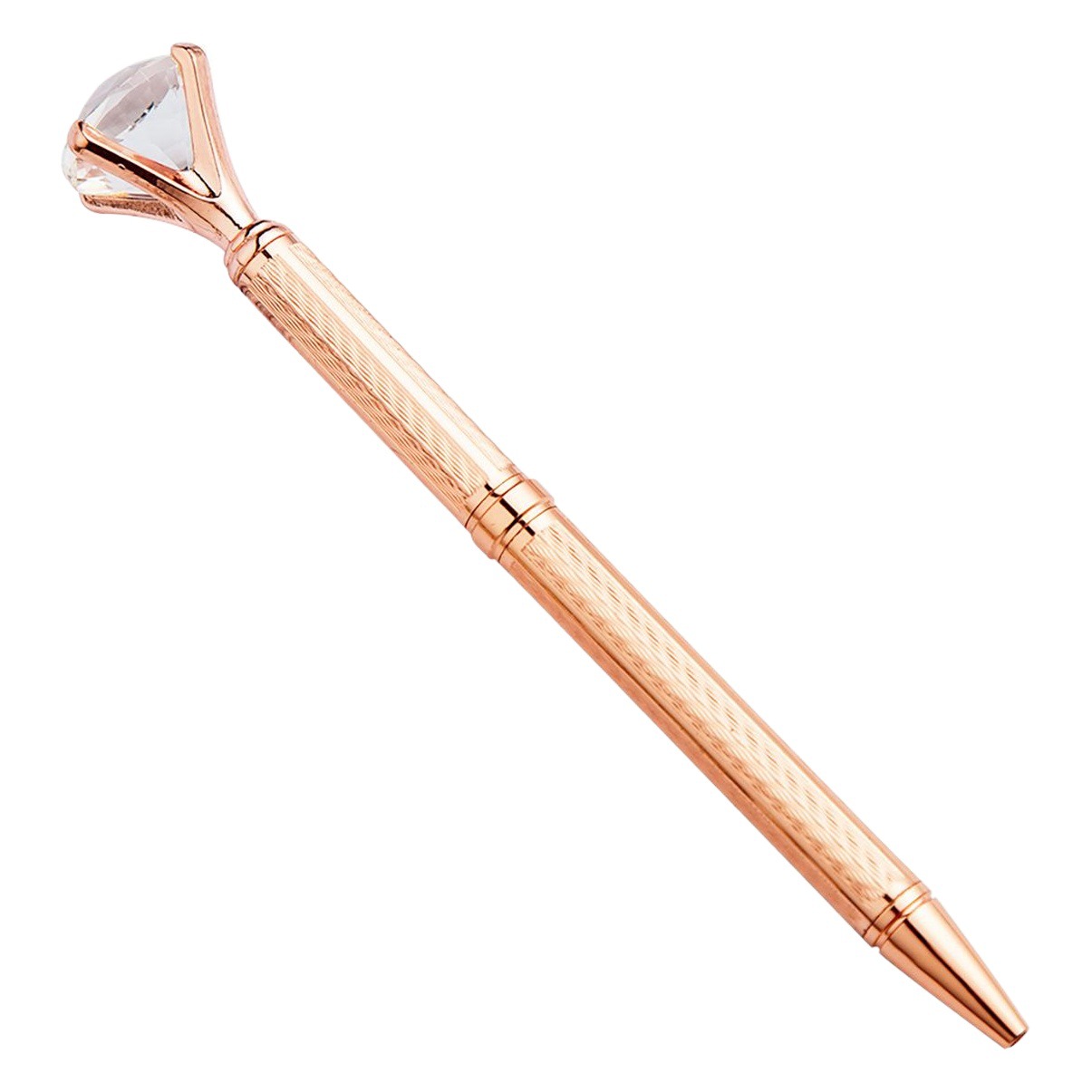 New Metal Ballpoint Pen Electroplated Carved Large Diamond Pen Office Stationery Crystal Pen Special Advertising Fashion Pen