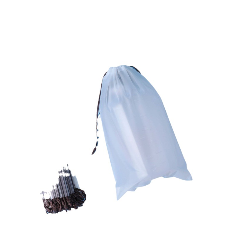 Drawstring Bag Transparent Wholesale in Stock Frosted Thickened Waterproof Dustproof Packaging Storage Travel Umbrella Storage Bag