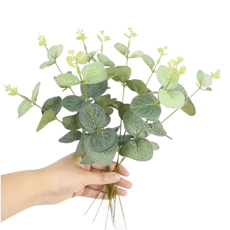 Eucalyptus Leaves Wedding Festival Scenery Simulated Eucalyptus Holiday Bouquet Accessories Flower Arrangement Accessories