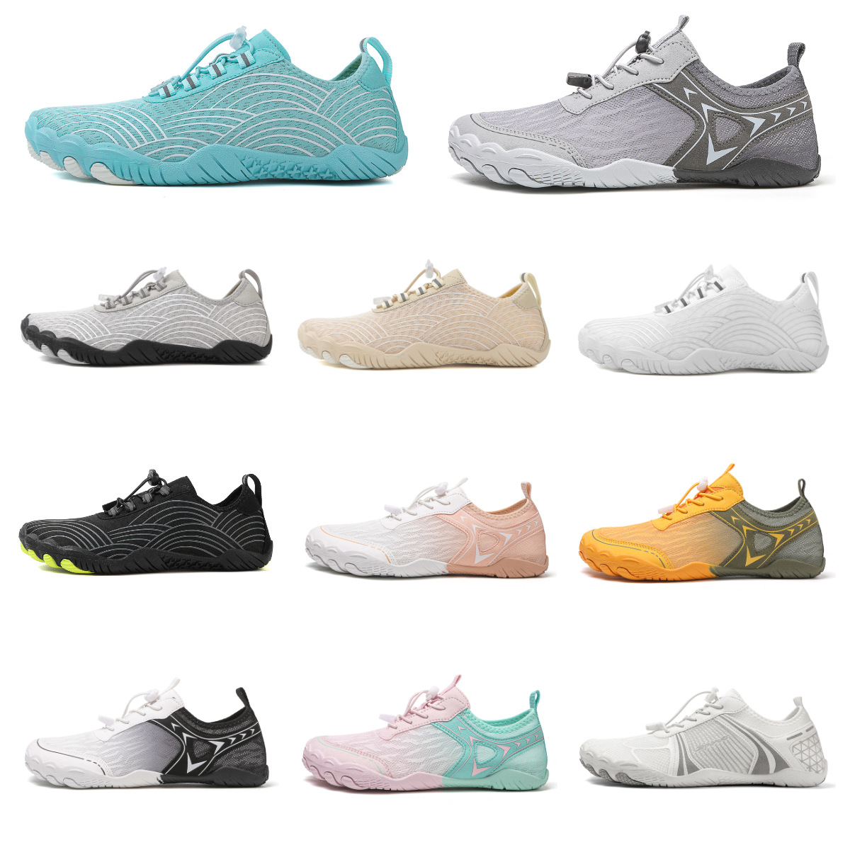 Picture of New outdoor plus size diving and swimming, river tracing shoes, beach shoes, wading women's five-finger shoes, men's skipping rope hiking shoes