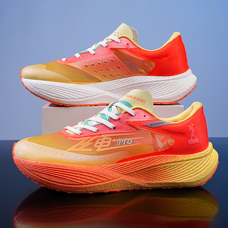Feiying 3.0 Running Shoes Marathon Full Palm Carbon Board Racing Couple Running Shoes Pro Breathable Shock Absorbing sneaker Men's Shoes