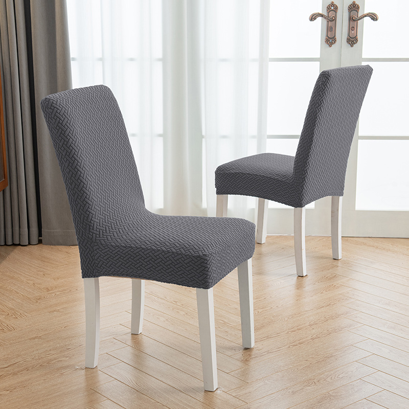 Picture of Cross-border jacquard fleece thickened conjoined elastic hotel restaurant chair cover anti-fouling stool cover chair cover