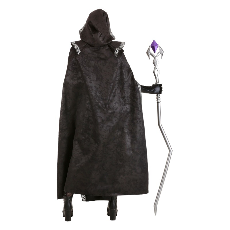 Halloween cosplay Magician Wizard Costume cosplay Black Devil Warlock Costume Female Sexy Game Suit