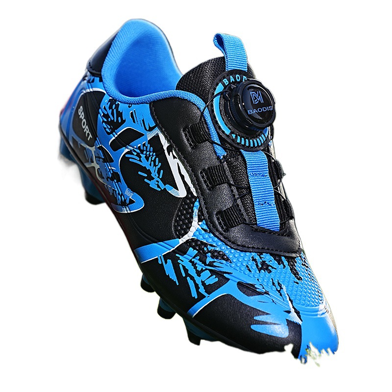 Picture of New Football Shoes Children's Rotating Buckle Pupils Boys Girls Falcon TF Broken Nail Short Nail AG Spike Competition Training