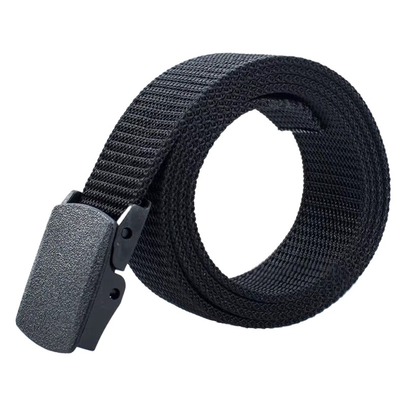 Wholesale nylon braided belt no iron magnetic over security tape students military training canvas outdoor tactical trousers belt