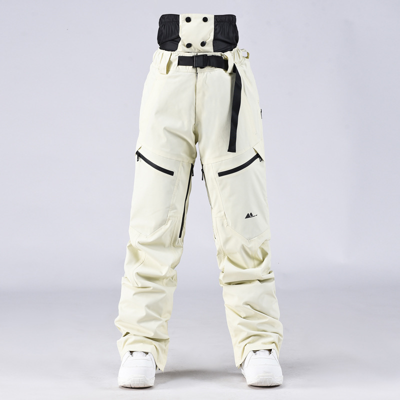 Picture of New outdoor sports windproof waterproof thermal single and double board skiing casual cotton snow pants e-commerce support distribution delivery