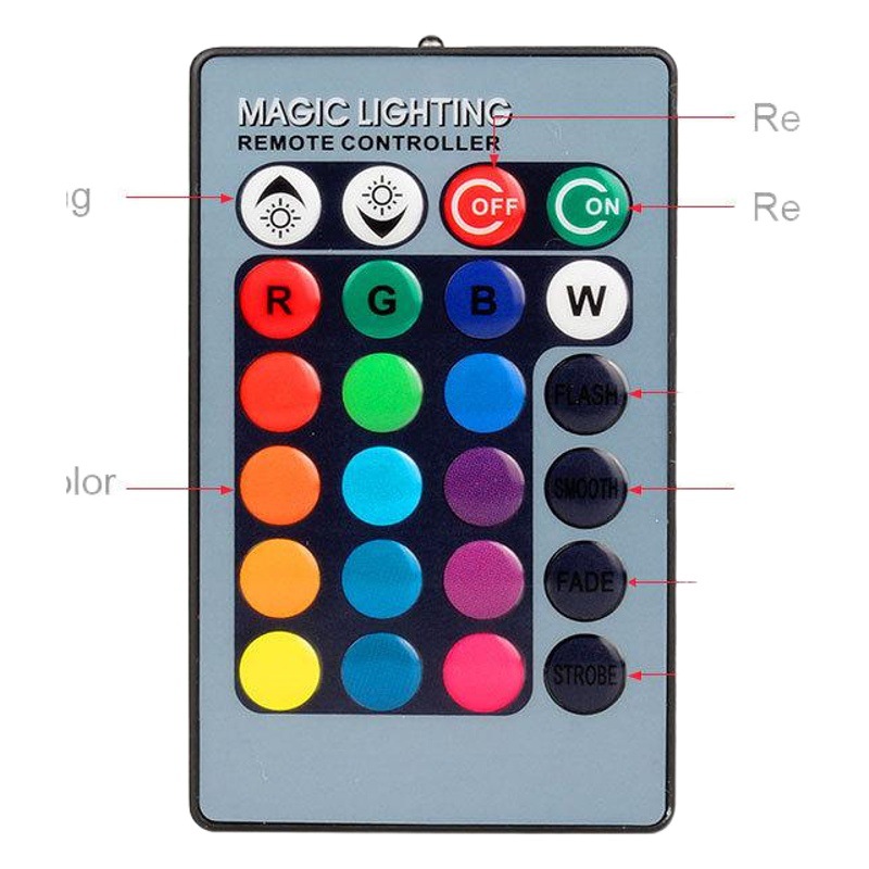 Source factory RGB downlight full color LED inlaid ceiling light remote control downlight dimming downlight energy saving