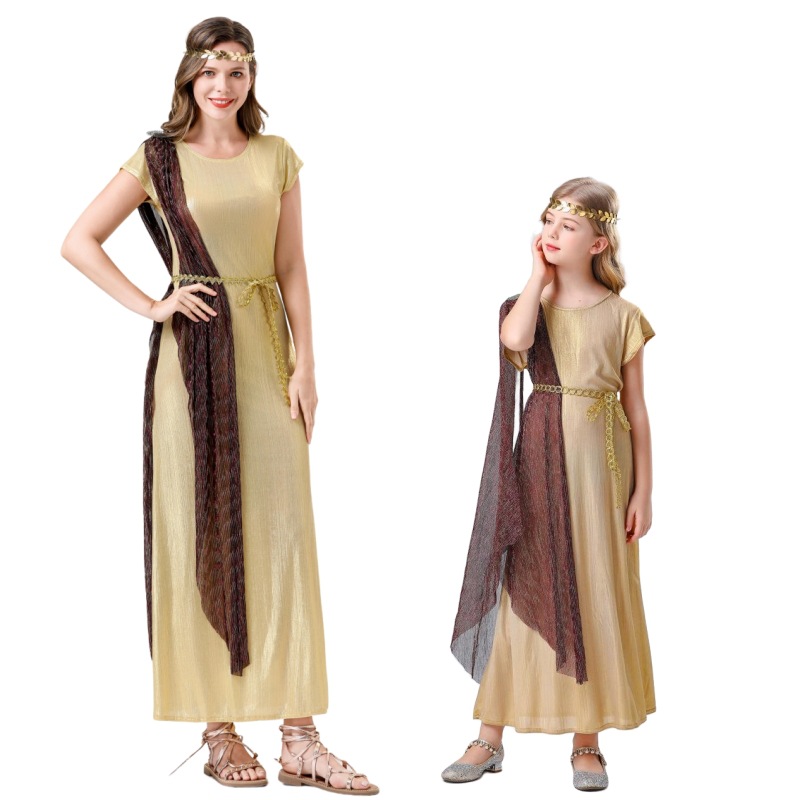 Halloween Costume Children's Ball Cleopatra Robe Adult Roman Greek Goddess cosplay