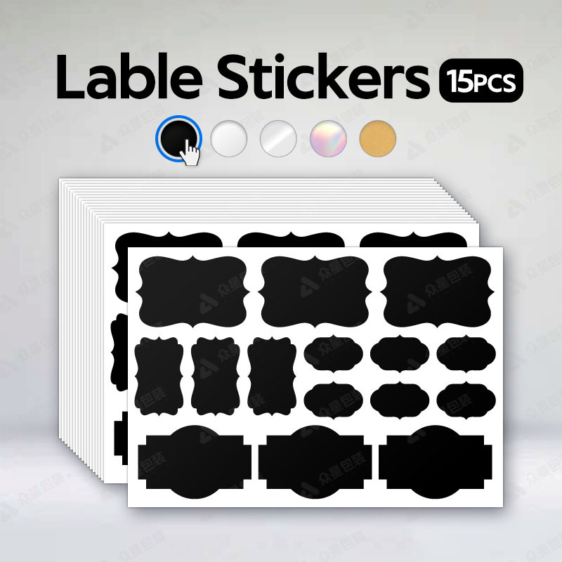 Amazon Explosions Writable Label Sticker Strong Paste Blank Sticker Pet Waterproof Blackboard Sticker