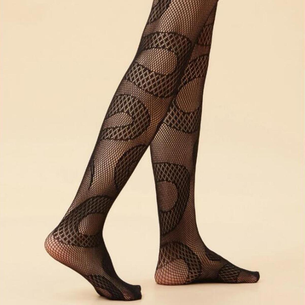 Picture of Cross-border Satan Fishnet Stockings European and American Silk Stockings Ladies Bottoming Pantyhose Eye Leg Jacquard Stars Starry Sky