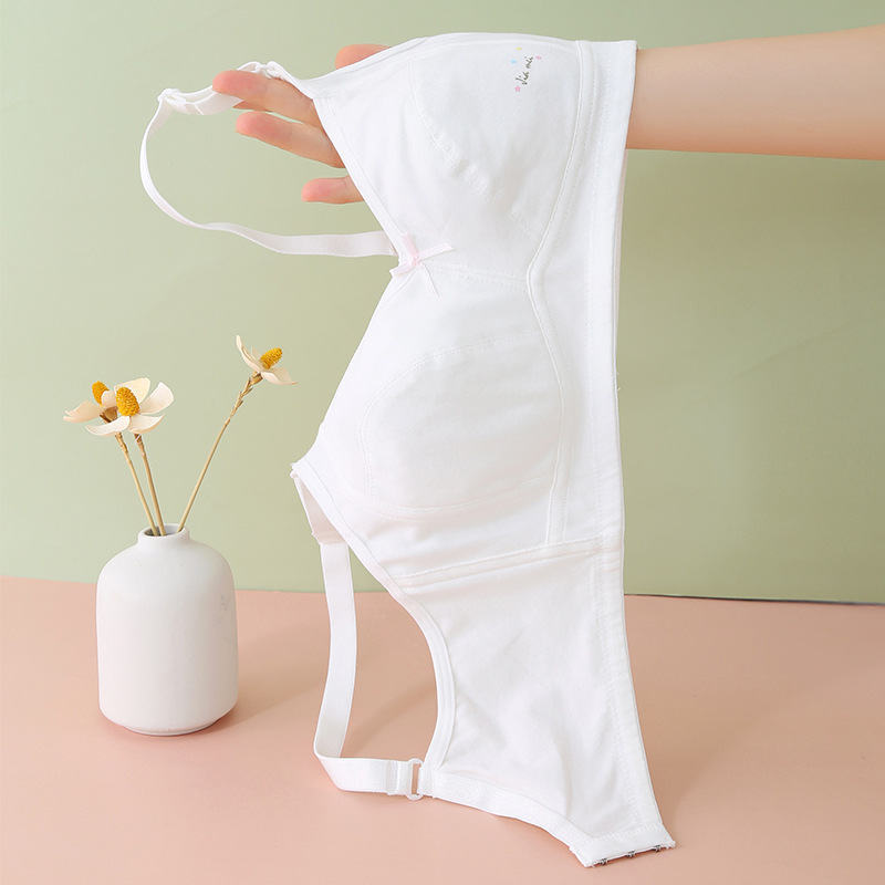 Picture of Girls' Underwear Developmental Small Vest Thin Pure Cotton Tube Top for Primary School Students Junior High School Senior high school Children Girls' Bra Summer