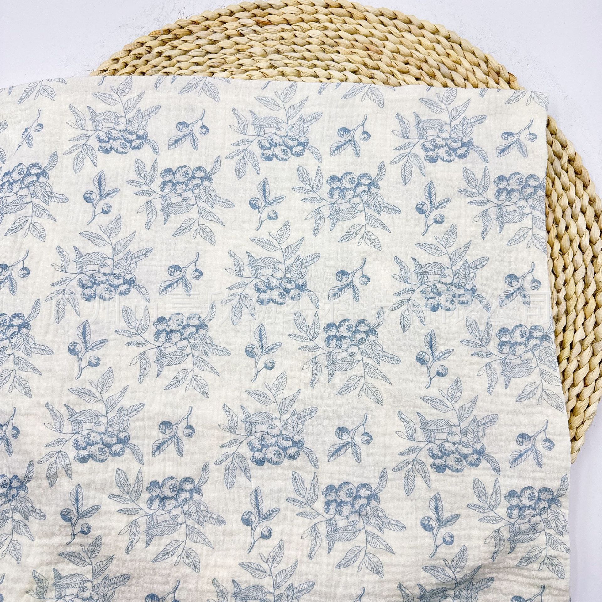 Double-Layer Cotton Crepe Cloth Plain Fine Cloth Floral Pajamas Fabric Home Clothing Baby Clothing Fabric