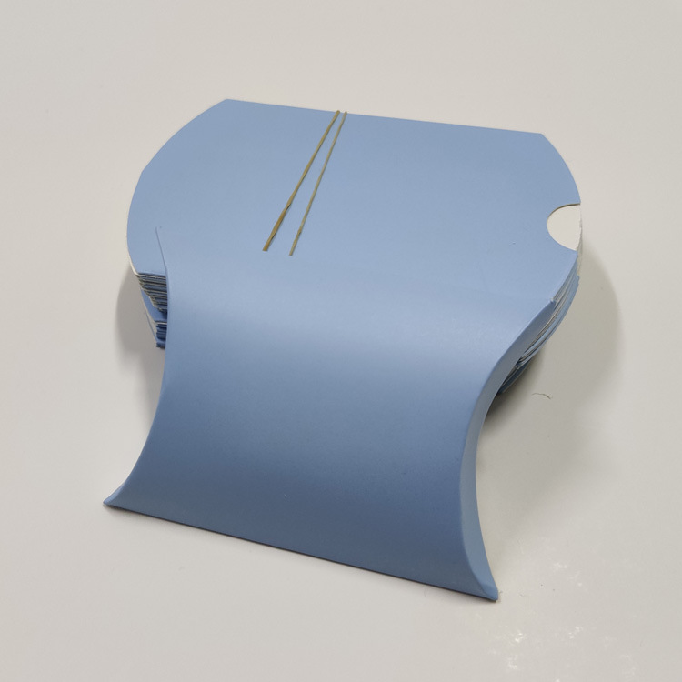 Picture of Cross-Border Spot Wholesale Wedding Paper Folding Wedding Candy Box Candy Color Pillow-Shaped Wedding Candy Box Pillow Box