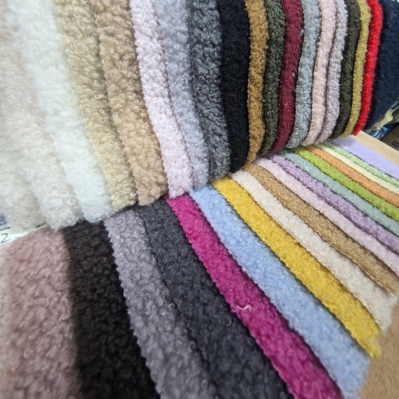 Picture of Little Teddy Plush Particles Curly Velvet Loop Velvet Crafts Fashion Shoe Materials Hat Plush Pet Toy Fabric