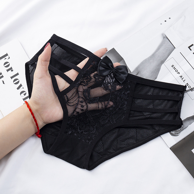 Picture of Spring and summer new underwear women's sexy women's underwear lace temptation low waist temptation briefs women's cotton crotch