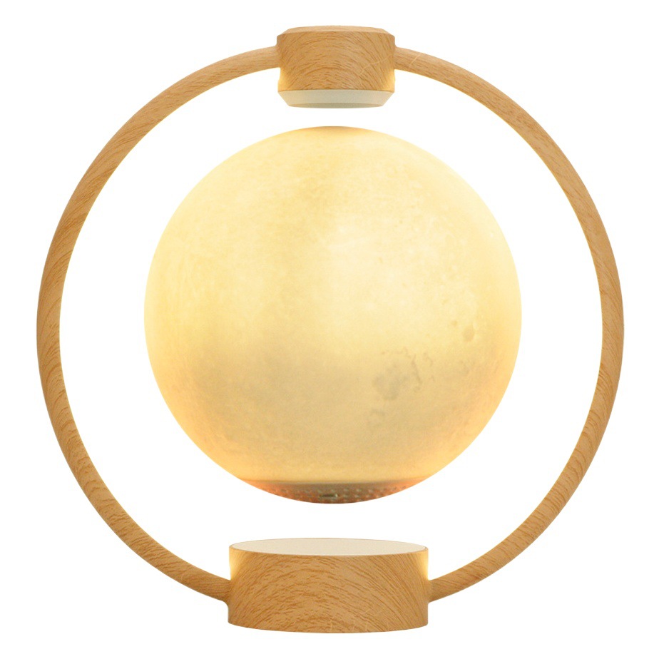 Foreign Trade Magnetic Levitation Bluetooth Audio Creative Ornaments Birthday Gift Atmosphere Night Light Romantic Magnetic Levitation Moon Lamp