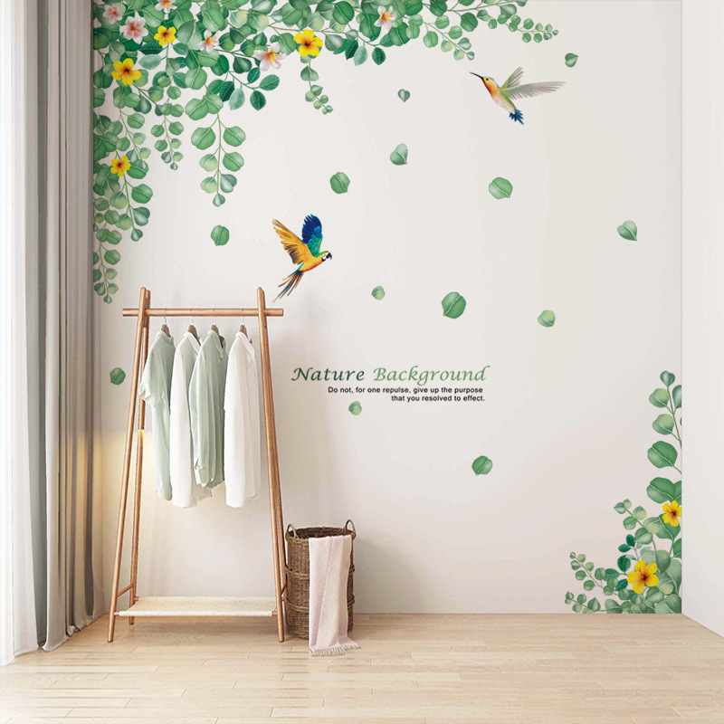 Travel Kang wall stickers CH39023AB summer afternoon plant home living room background wall decoration decorative painting stickers