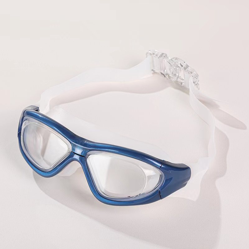 Picture of Manufacturer Supplies High-Definition Swimming Goggles for Adults, Men and Women, Waterproof and Anti-Fog, Large-Frame Swimming Goggles, Super Anti-Fog Upgrade