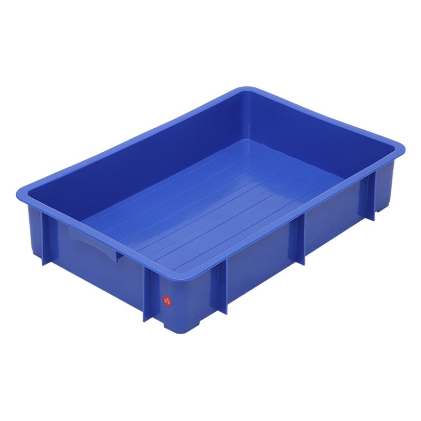 Blue 635 box thickened large rectangular plastic turnover box factory transportation turnover box plastic logistics turnover