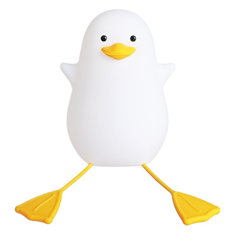 Little Oull Silicone Creative Led Night Light Little Oppo Yellow Mouth Duck Fun Mobile Phone Stand Night Light Holiday Gift
