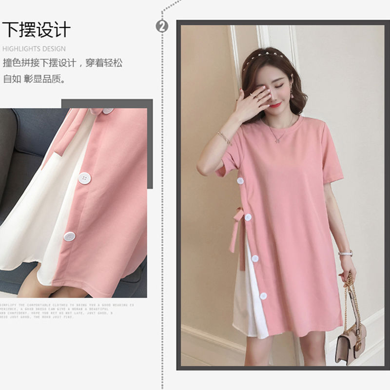 Picture of Maternity Summer dress 2025 New Summer Internet Popular Fashion Going Out Long Skirt Summer Top Trendy