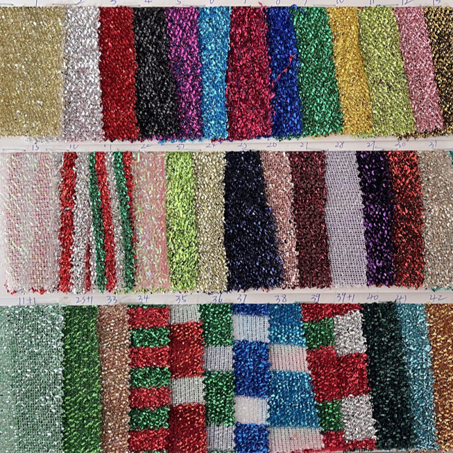 Christmas Glitter Fabric for DIY Christmas Decorations