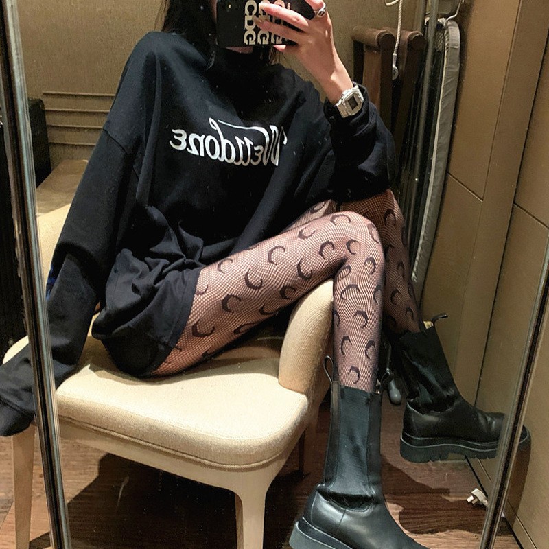 Picture of Internet Celebrating Halloween Nets Skull Spider Web Hollow Fishnet Stockings Pure White Silk Stockings Sexy Black Silk