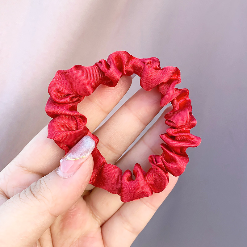 Picture of Cross-border large intestine ring hair ring South Korea knot east ins solid color net red hair rope simple hair accessories factory wholesale
