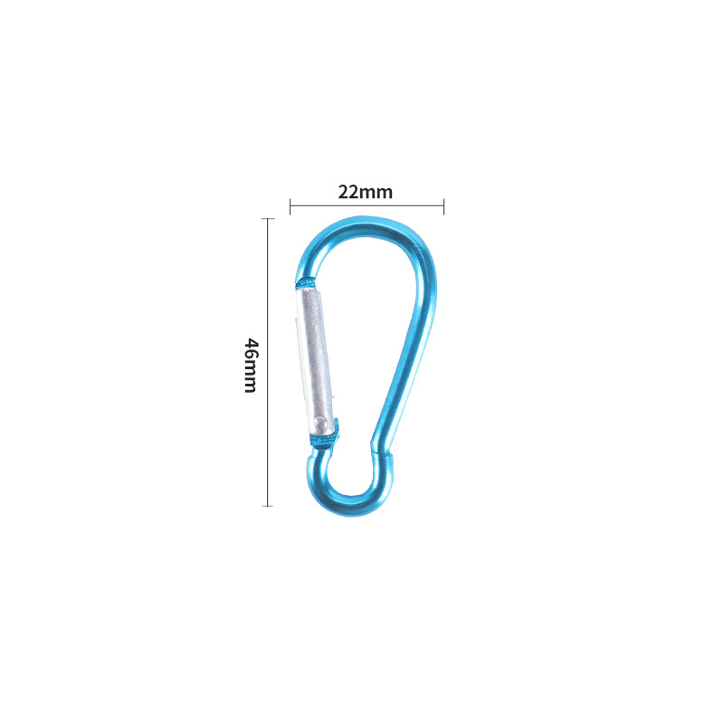 Picture of Manufacturers make gourd-shaped No. 6 D-shaped aluminum alloy mountaineering buckle hanging buckle hardware buckle mountaineering buckle in stock wholesale