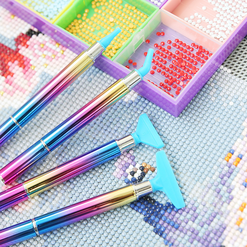 Picture of Diamond painting metal point drill pen plastic thread pen head alloy new point drill DIY diamond embroidery tool suit