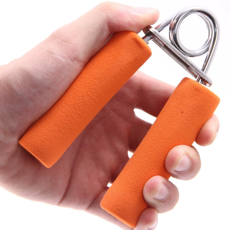 Wholesale A- type Spring Sponge Grip Home Indoor Fitness Machine Exercise Hand Muscle Sponge Handle Grip