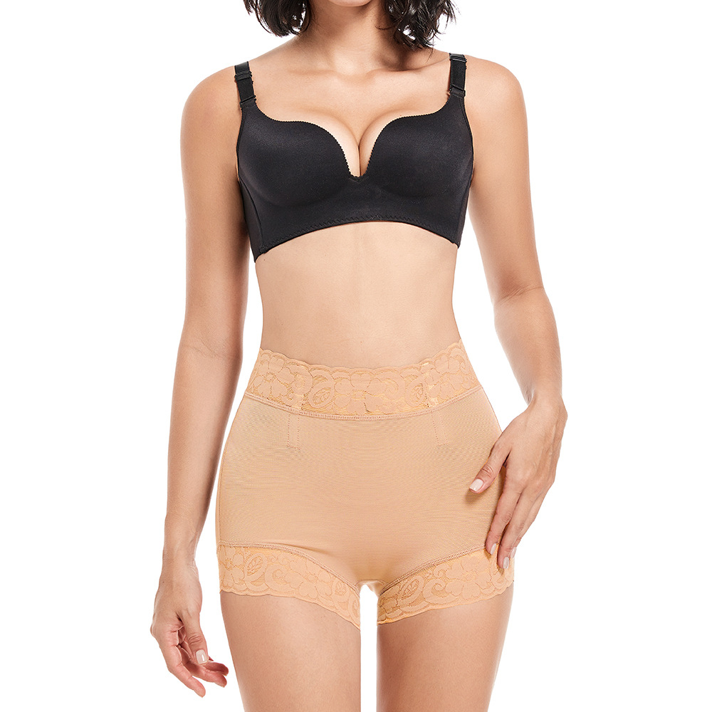 Picture of TIKTOK European and American plus size Mid-Waist Hip-Lifting and Abdominal Pants Tunic Body-Tight Body-Shaping Mid-Waist Triangle Waist Briefs